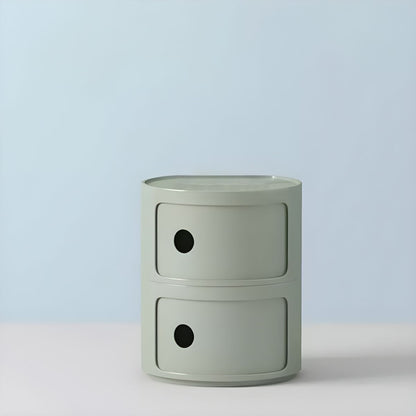 Round bedside table nordic plastic Bedside cabinet for bedroom