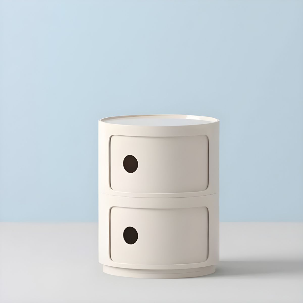 Round bedside table nordic plastic Bedside cabinet for bedroom