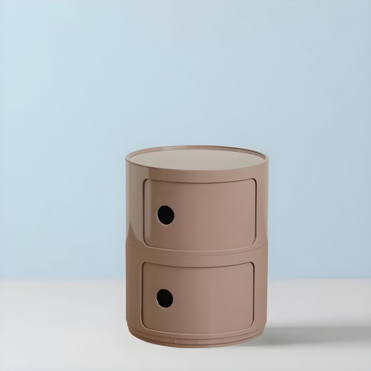 Round bedside table nordic plastic Bedside cabinet for bedroom