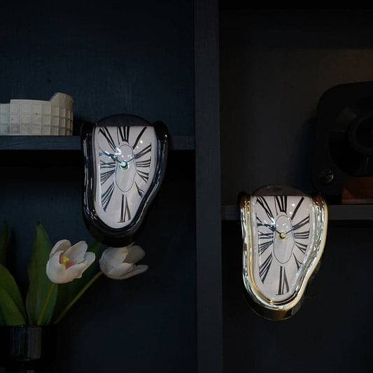 Surreal Melting Distorted Wall Clock