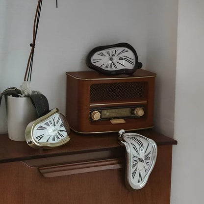 Surreal Melting Distorted Wall Clock