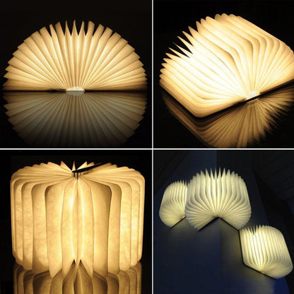 Wooden Book lamp