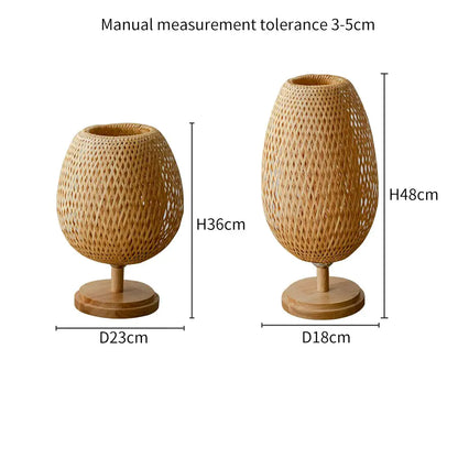 Artisan Bamboo Rattan Lamp