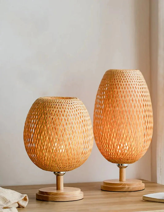 Artisan Bamboo Rattan Lamp