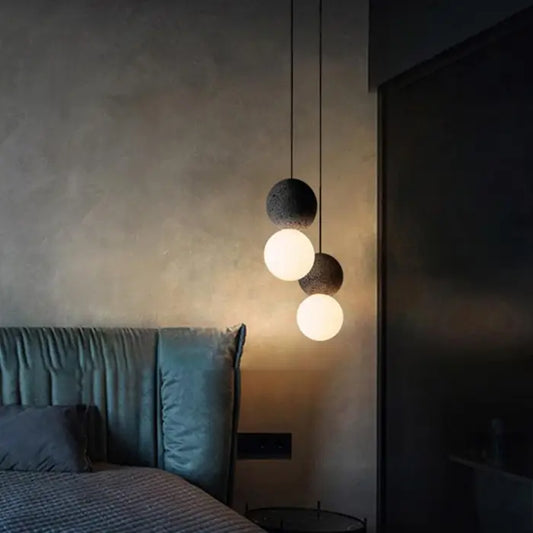 Scandinavian Stone Droplet Chandelier