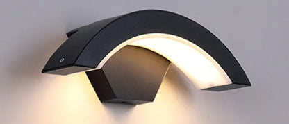 Curved Moon Induction Wall Light