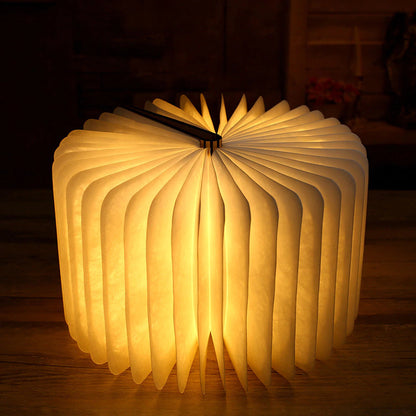 Wooden Book lamp