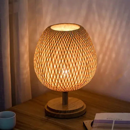 Artisan Bamboo Rattan Lamp