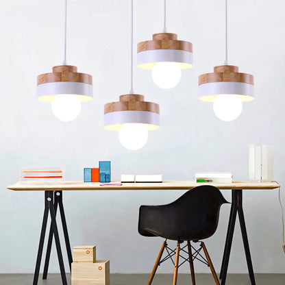 Modern Style Wooden Acorn Chandelier